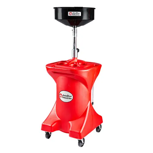 JohnDow 27 Gallon Duluxe Poly Pump Assist Portable Oil Drain