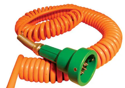 Flowtech Green Thermistor Plug & Coiled Cord w/ 4 J-Slot Pins & 10 Contact Pins for Scully Systems