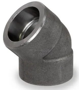 Smith Cooper 6000 lb Forged Carbon Steel 2 in. 45° Elbow Fitting - Socket Weld - Fig. 52F 6