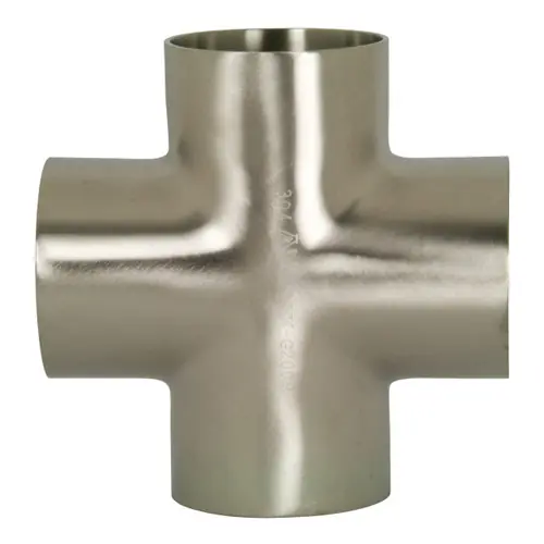 Dixon Sanitary B9WWWW Series Polished 316SS Weld Crosses