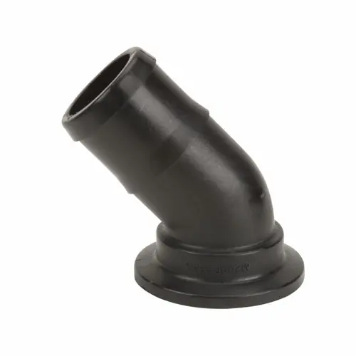 Banjo Flange x Hose Barb with 45° Elbow