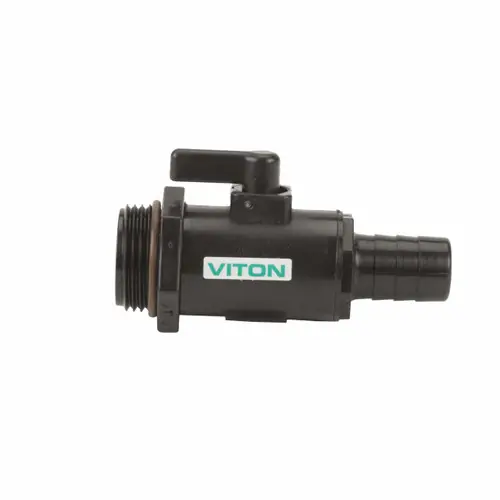Banjo Poly Micro Valve 3/4 in. Hose Barb x 1 in. Male NPT