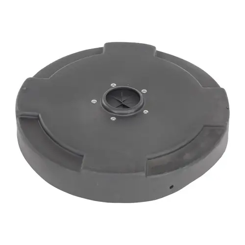 Vestil DC-P-55-CANF Universal Plastic 55 Gallon Drum Recycling Cover w/Hole & Flap