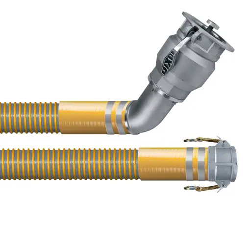 Kanaflex ST 120 UACVR 4 in. Vapor Hose Assemblies w/ Part C Female Coupler x 45° Rigid Dixon VR4040CS-AL45 Ends