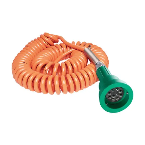 Scully 20403 Green Thermistor Plug, 30 ft. Coiled Cord w/ 7 Contact Pins