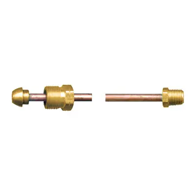 Fairview Fittings 1/4 in. Copper Short POL x Male Pipe Propane Gas Pigtail