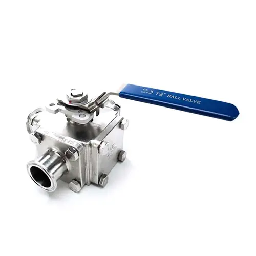 JME SSEBVC3T Series 316 SS 3 Way T Port Cavity Filled Ball Valve