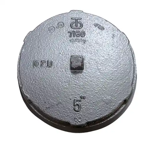 Shurjoint 7160 Grooved End Cap Fitting, Galvanized