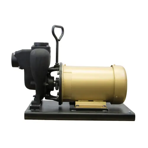 Banjo 2 in. Cast Iron Centrifugal Pump w/ Single Phase Electric Motor - 5 HP, 190 GPM