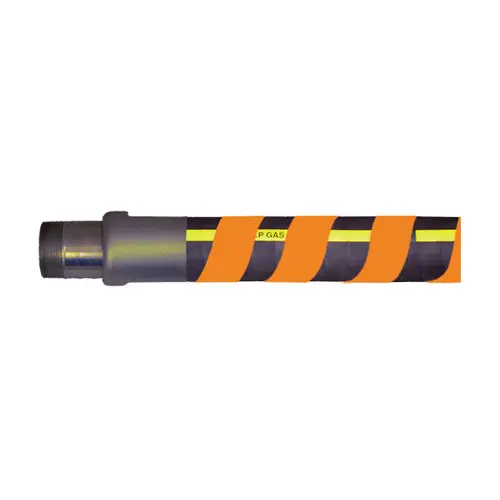 F & R Manufacturing 2 1/2 in. High Density Polyethylene Spiral Hose Wrap - Orange