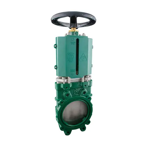 Metaltecnica 4 in. Cast Iron ANSI Flanged Gate Valve w/ Stainless Steel Knife - Hand Wheel