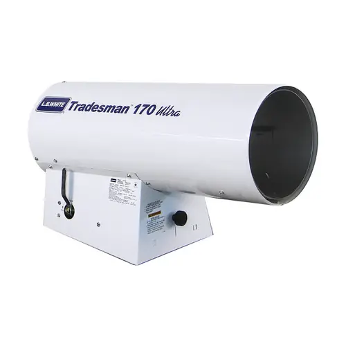 L.B. White Tradesman® 170 Ultra Forced Air 155K BTU Direct Fired NG Open Flame Natural Gas Heater w/Diagnostic Light