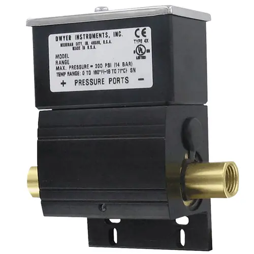 Dwyer Series DXW Wet Differential Pressure Switch, Nema 4X