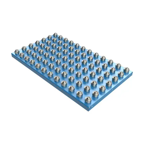 LEWCO BPA Series Plate Style Steel Ball Transfer Table, Straight Ball Pattern, 3 ft. Length x 3 ft. Width, 3 in. Ball Centers