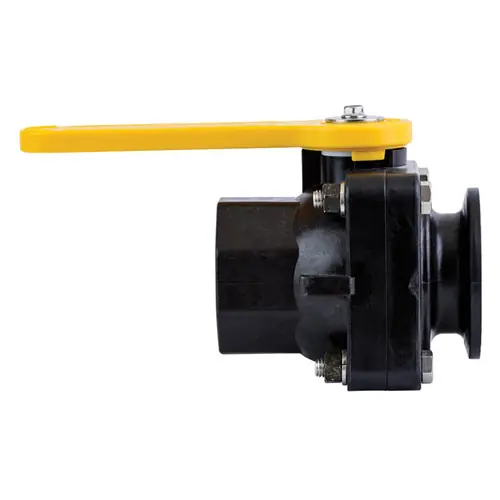 TerreMax Manifold Flange Valve, Full Port, 100 PSI, 2 in. Flange x 2 in. Female NPT