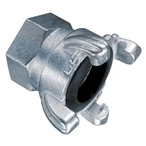 Kuriyama Zinc Plated Steel Four Lug Air Hose Coupling w/ FNPT Thread