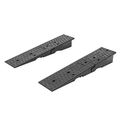 Guardian Rubber Dual Wedge Container Ramp Pair- 49 in. L x 10 3/4 in. W, 20,000 lb. Cap/ Ramp