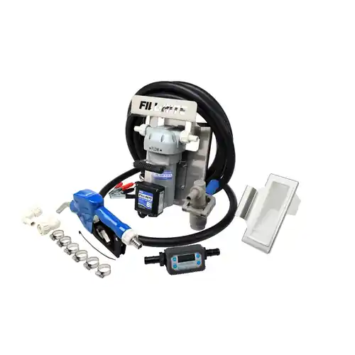 Fill-Rite DF012CAT520B 12V DC DEF Transfer Pump, IBC Tote Bracket with Nozzle & Meter