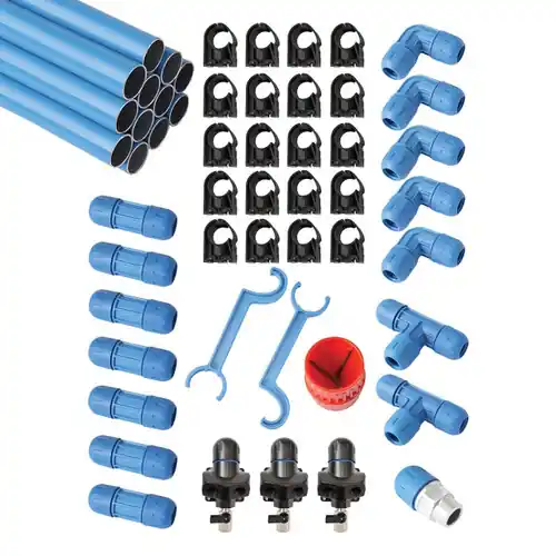 FastPipe® Master Kit 1 in. dia. x 90 ft. Pipe w/3 Outlets