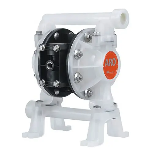ARO Compact Series 3/4 in. BSP Polypropylene Air Diaphragm Pump w/ PTFE Diaphragms & Balls, Polypropylene Seats