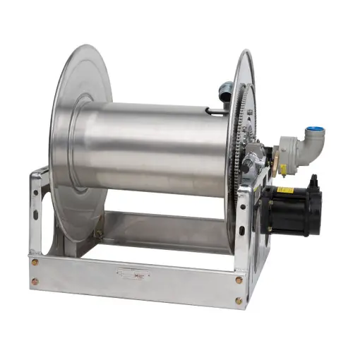 Hannay Reels FF Series Super Booster® Aluminum Reel for Large Booster/Collapsible Hose, 12V DC Electric Rewind, Reel Only, SBEPFF22-33-34