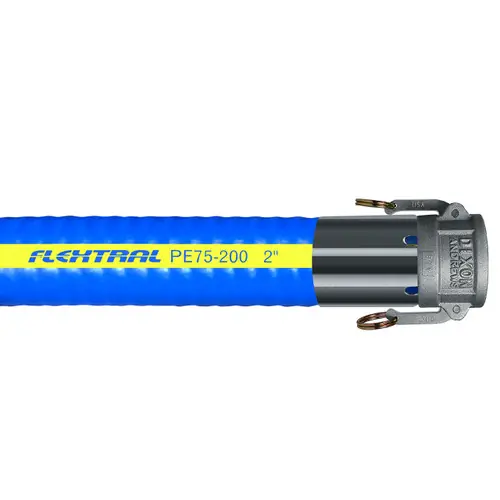 Hosepower Flextral PE75 2 in. DEF Suction & Discharge Hose Assembly w/ Stainless Steel Female Coupler Ends