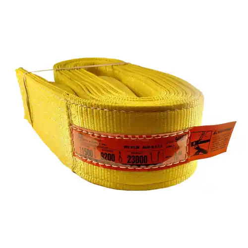 DD Sling 4 in. W Heavy Duty Type 3 Flat Eye & Eye, 2-Ply Nylon Sling
