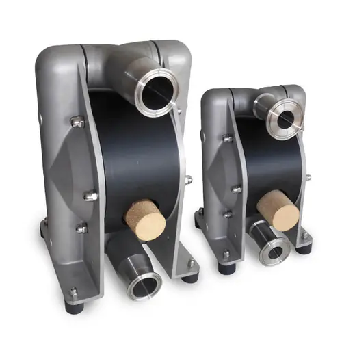 All-Flo G Series 3/4 in. Tri-Clamp All-Pur Food Grade Pumps w/Drain Handles, 20 GPM w/PTFE Diaphragm, Valve & Ball, PTFE O-Ring