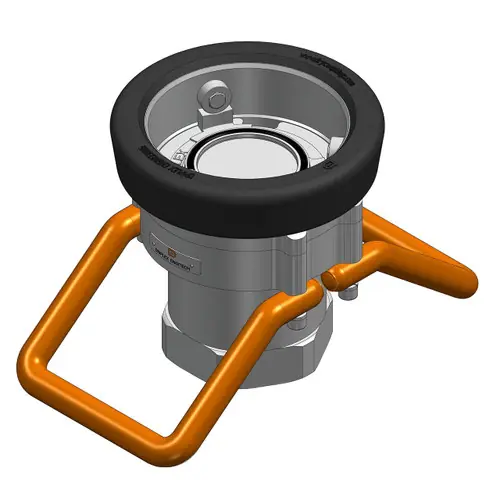 Driplex 4HSV910 4 in. Dry Disconnect Coupler x 4 in. Female NPT w/ FKM Seal - Stainless Steel