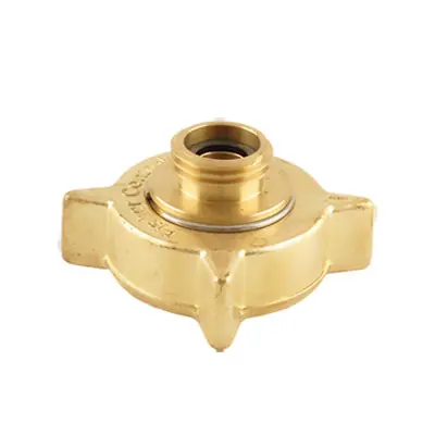 Emerson Fisher 1 3/4 in. Male ACME x 3 1/4 in. Female ACME Brass Adaptor Cap