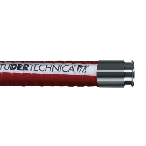 Tudertechnica Glidetech® Butyl 1 in. Beverage Hose Assembly w/ 3A Tri-Clamp Ends
