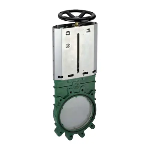 Metaltecnica 12 in. Cast Iron ANSI Flanged Gate Valve w/ Stainless Steel Knife - Hand Wheel
