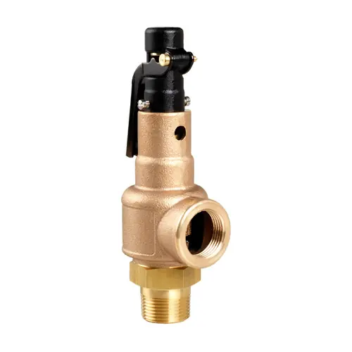 Aquatrol 570 Series 1 1/2 in. MNPT x FNPT Brass Air/Gas Safety Valve, Lift Lever