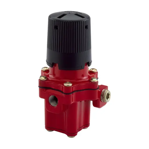 Emerson Fisher 67CD Series 1/4 in. FNPT Aluminum High-Pressure Regulator w/ Dial Cap Adjustment 50 PSI, 1M BTU/HR