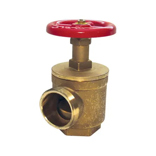 Dixon 1 1/2 in. NPT x 1 1/2 in. NST Global Forged Brass Angle Hose Valve