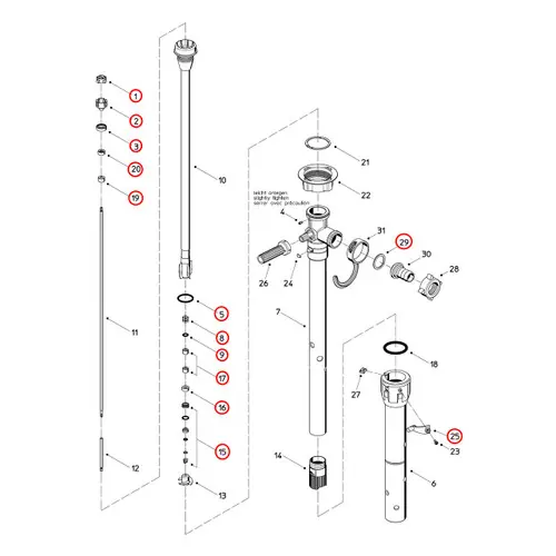 Flux 400 Series F426PP 47 Pump Maintenance Rebuild Kit