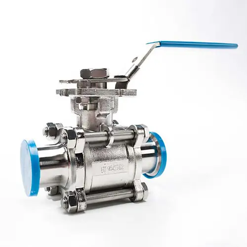 JME SSEBVC Series 316 SS Two Way Clamp Ball Valve w/Cavity Fillers