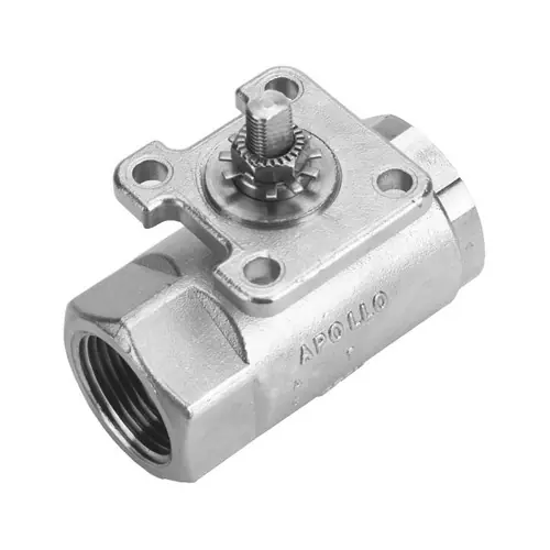 Apollo Valves 76-AR Series Stainless Steel 2-Pc Ball Valve Actuator Ready, 1500 PSI