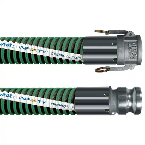 Continental ContiTech Infinity™ 4 in. 150 PSI Chemical Hose w/ Stainless Steel C x E Quick Couplings