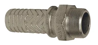 Dixon Boss® Male Stem, 3 in. Hose Shank x 3 in. MNPT, Plated Iron
