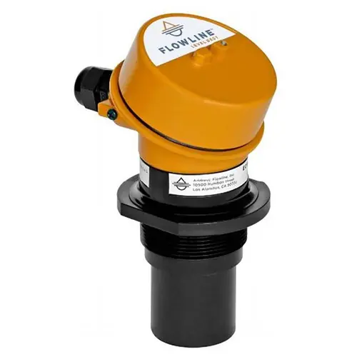 Flowline EchoTouch® US06 Reflective Ultrasonic Liquid Level Sensor Transmitter, 19.6 Ft. Range, 2 in. NPT, Intrinsically Safe