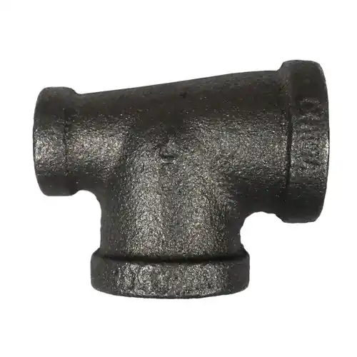 Service Metal Series SBRT Class 150 Black Malleable Iron 2 in. x 1-1/4 in. x 2 in. Reducing Tees