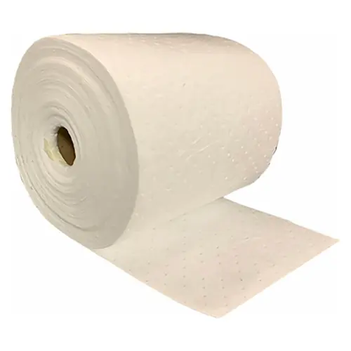 Essentials 15 in. x 300 ft. Oil Only Single-Ply Lightweight Sorbent Roll, 2 Rolls