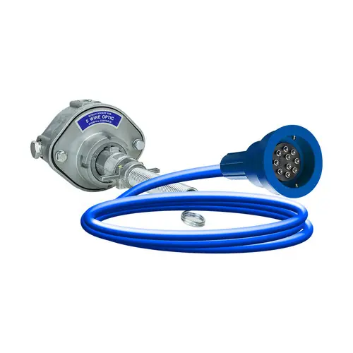 Scully Pull-Away Socket and Plug System For Blue Optic System w/ 2-J Slot Pins, 6 Contact Pins & 20 ft. Straight Cord