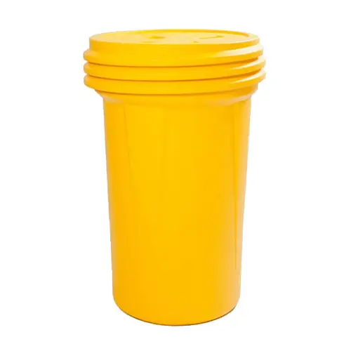 Justrite Eagle 1657 55 Gal. Lab Pack w/Screw-On Lid, Yellow