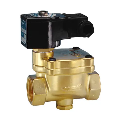 Jefferson Valves 1342 Series 2 in. Normally Closed Brass General Purpose 2-Way Solenoid Valve w/ Nitrile Rubber Seal
