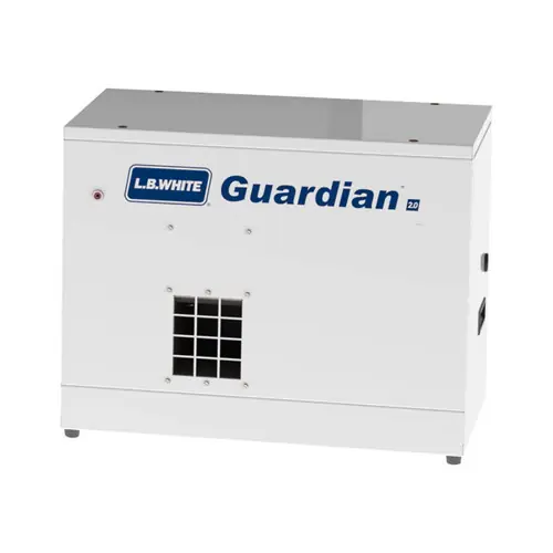 L.B. White Guardian 2.0 Forced Air Heater w/Hot Surface Ignition, 60K BTU, Variable Heat, LPG, Tri-Shield (AG Use Only)