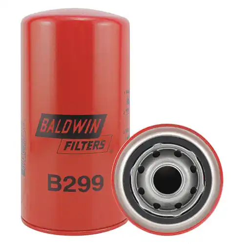 Baldwin Filters B299 High Performance Spin-On Oil Filter, Full-Flow, 1 in. Thread, 8 Micron, Each