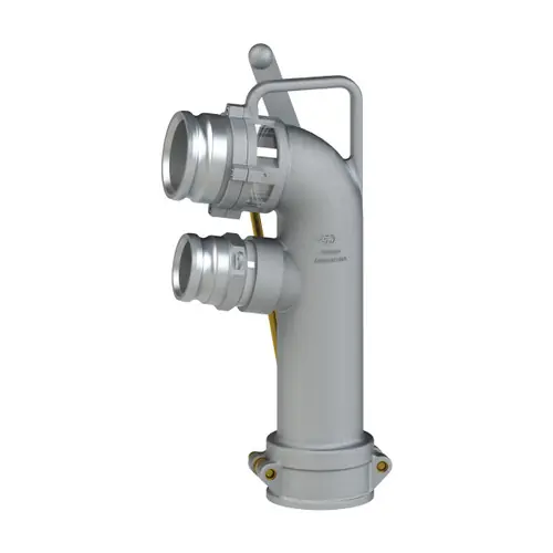 PT Coupling UVR 400 Single Point Coaxial Vapor Recovery Elbow w/ 4 in. Male Adapter, 22.4 in. H