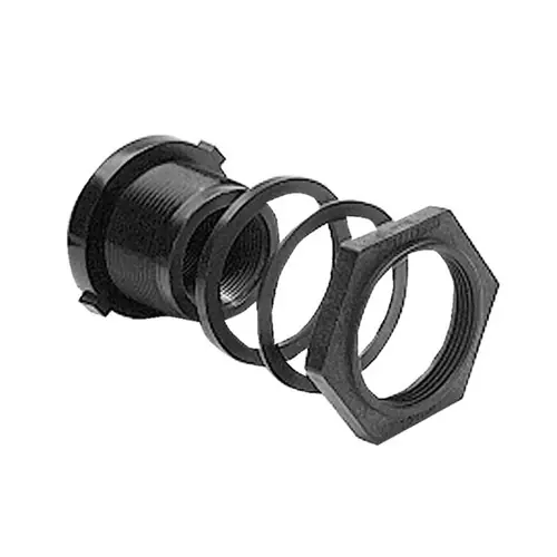 Bee Valve Poly Bulkhead Fittings w/Nut, Washer and EPDM Gasket